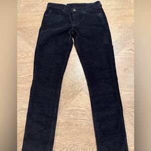 NWT Levi Strauss 711 Skinny Black Corduroy Pants 30x30